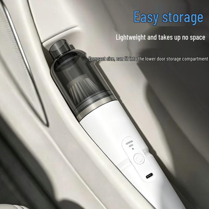 Wireless Mini Handheld Car Vacuum Cleaner with Mite Removal and Charging Capability