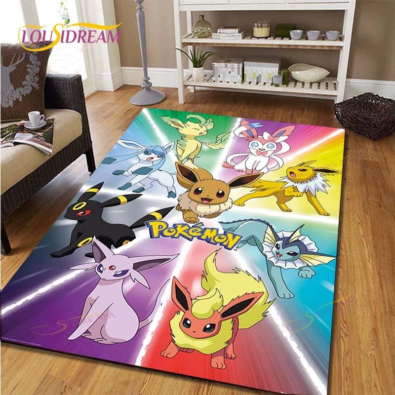 Pikachu Anime Pokemon Carpet Kids Carpets Living Room Tea Table Mats Bedroom Rug Washable Floor Mats Household Area Mat Dinosaur Rug