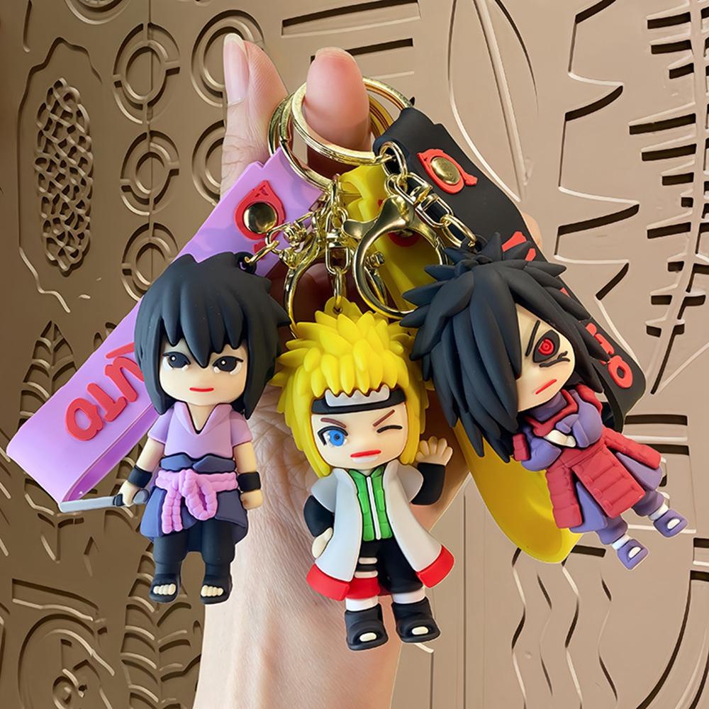1 Pc Anime Naruto Action Figures Keychain Kakashi Uchiha Itachi Sasuke Madara Pvc Model Collection Kid Gift Toy