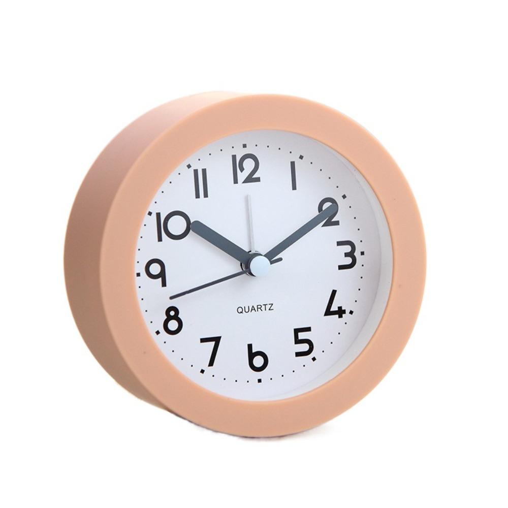 Retro Desk Clock Non-Ticking Electronic Clock Wake-up Artifact Silent Alarm Clock  Bedside Use