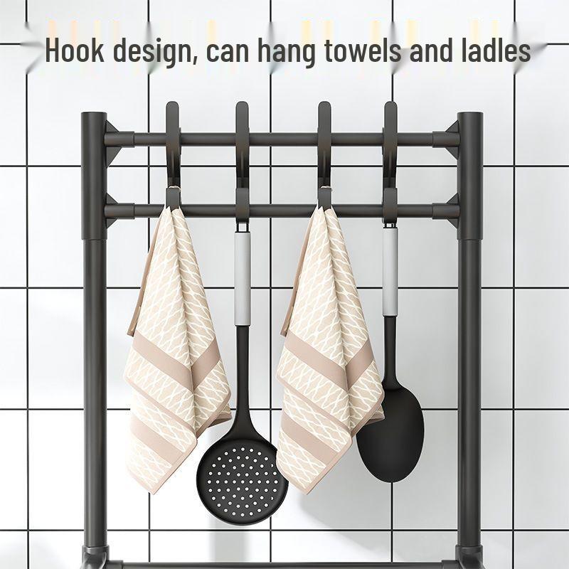 Rack de Bucătărie cu Etaj Multiplu, Autoportant, pentru Microunde și Oale