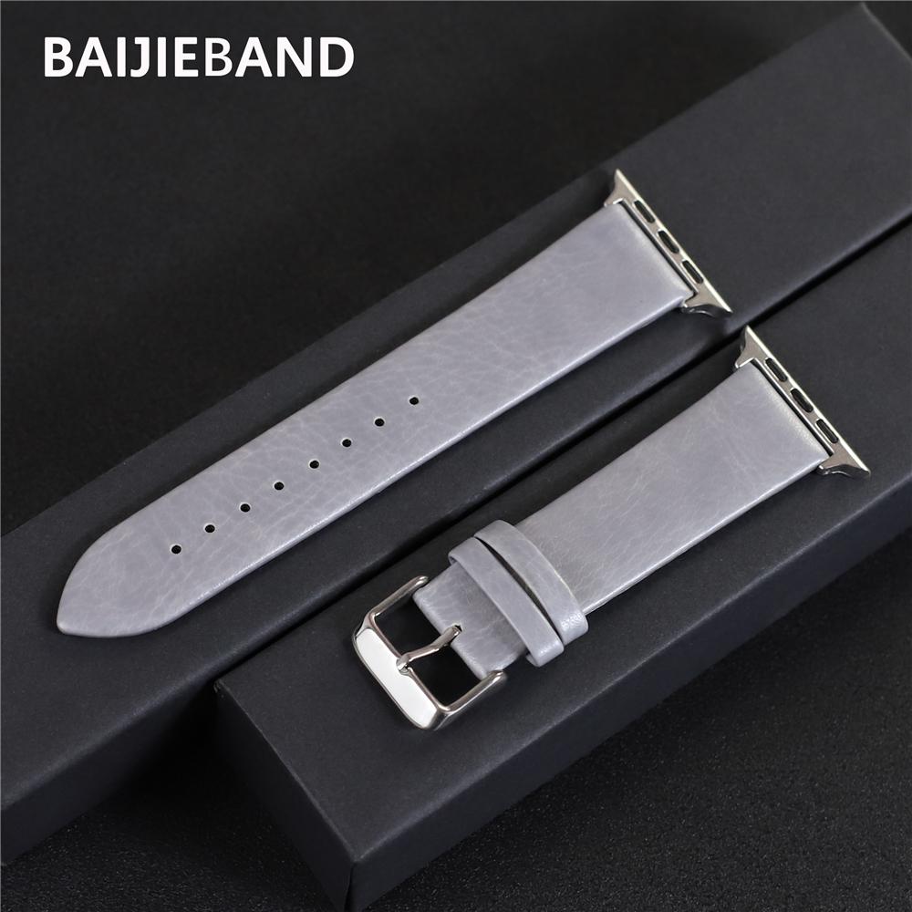 Leather Strap for Apple Watch Band 45mm 41mm 44mm 40mm 42mm 38mm 49mm Man Woman Bracelet for Iwatch 9 8 7 6 5 4 SE Ultra 2