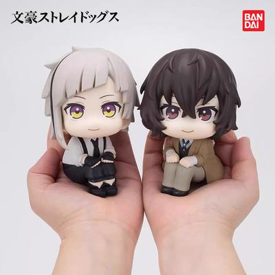 Orijinal MegaHouse LooK Up Bungou Stray Dogs Dazai Osamu Nakajima Atsushi Aksiyon Figürü Oyuncakları PVC Model Koleksiyonu Kwaii Q Bebek