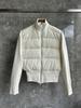MC light and thin women's stand-up collar waist short down knitted splicing slim stand-up collar jacket down jacket