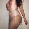 Gold Silver Waist Chain Bright Dance Skirts Jewelry for Parties Festivals
