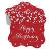Inkdotpot Real Gold Foil Bracket Shape Paper Hang Tags Happy Birthday Favor Tags Pack Of