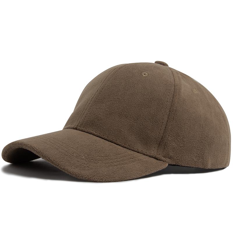 

Замшевые женские бейсболки осень-зима однотонные модные мужские кепки в стиле хип-хоп для отдыха на природе повседневные дорожные солнцезащитные козырьки разноцветные унисекс Adjustable коричневый