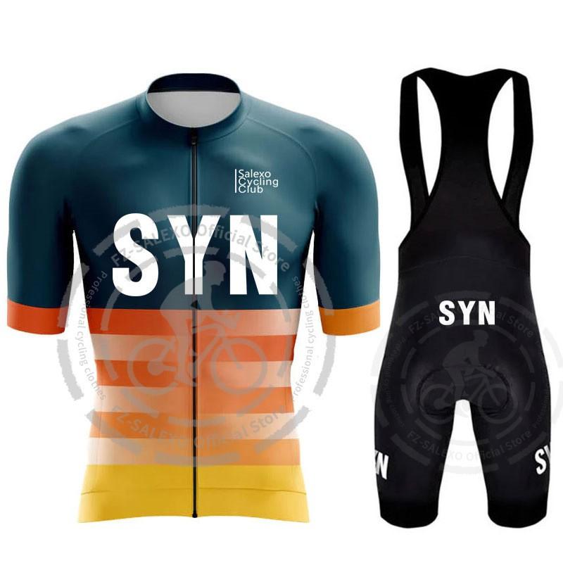 Herren Fahrradtrikot Shorts Set Schnelltrocknend Kurzarm Radsportbekleidung Rennrad Mountainbike