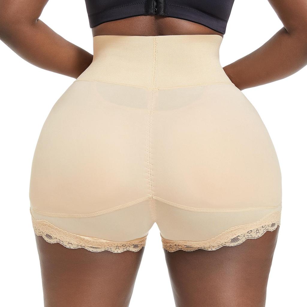 Zvednutí zadku Shapewear Spodní prádlo Falešný zadek Polstrovaný Booty Lifter Šortky Vysoký pas Trenažér Body Shaper Hip Enhancer Kalhotky na kontrolu bříška