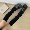 Women Long Socks Autumn Winter Wool Foot Cover Arm Warmer Y2K Crochet Heap Socks Boot Cuffs Knitted Lolita Leg Warmers
