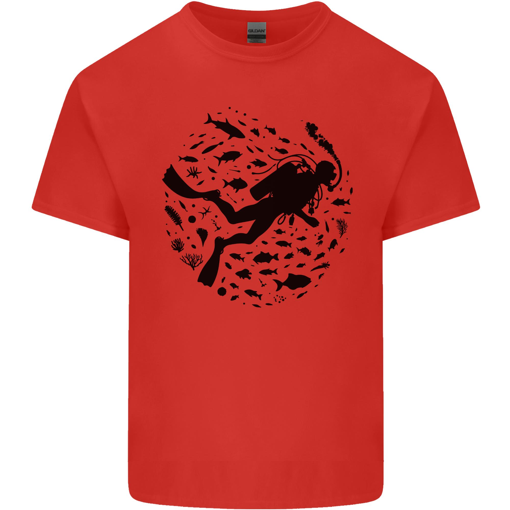Ocean Scuba Diving Diver Unisexs Light Cotton TShirt S