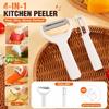 Stainless 4-in-1 Grater Peeler - Multifunctional , Cutter, Shredder for Kitchen