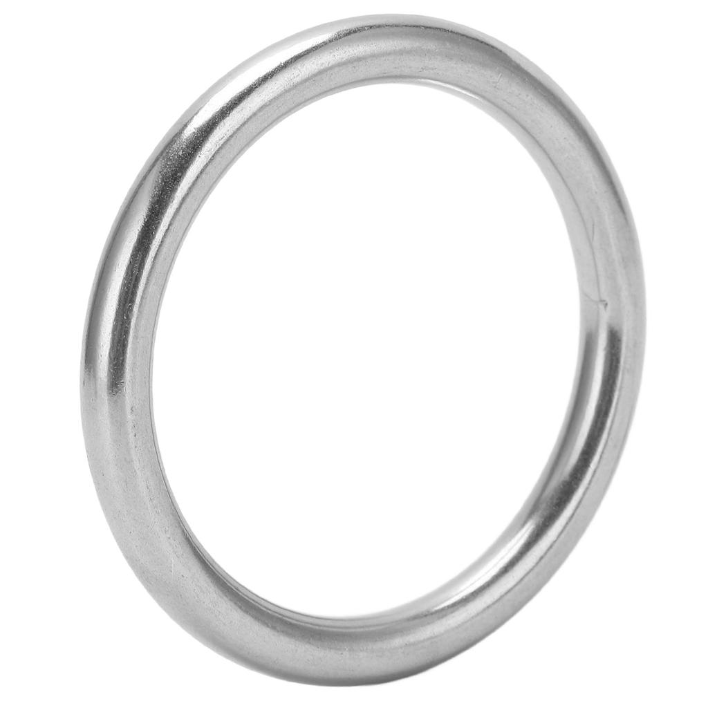 Boat Round Rings Stainless Steel O Ring with Wire Diameter 8mm Specification for Boat Sailing Diving8x50mm 0.3x2in