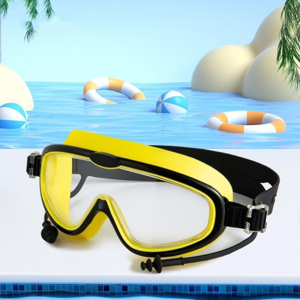

Anti Fog Swimming Goggles Big Frame Swimming Eyewear Swimming Gear Diving Eyewear Swimming Pool 3-12 Aged Style 4