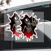 Car Sticker, Cartoon Skull Simulation 3D Car Sticker, Computer Case Body Glass Scratch Cover Decoration Waterproof