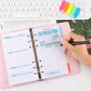 Schedules Organizer Refill Inner Pages A6 Loose Leaf Paper Spiral Binder Paper Budget Pages