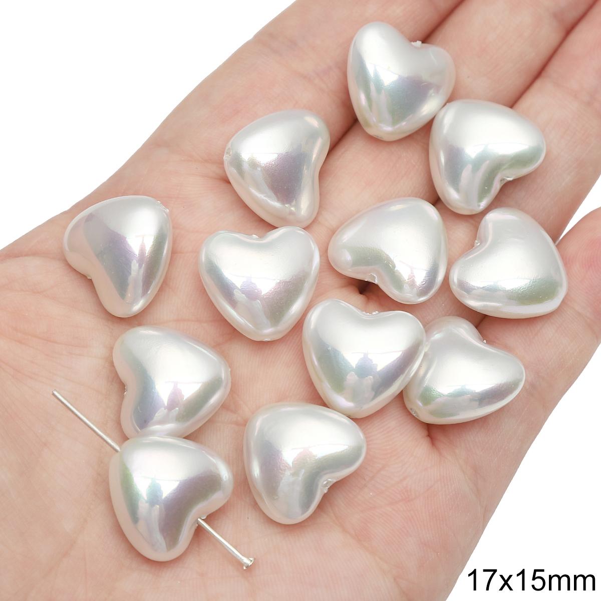 

Бусины из искусственного жемчуга ABS с геометрической формой для самостоятельного изготовления ювелирных изделий, домашнего декора, для наполнения ваз 17x15mm