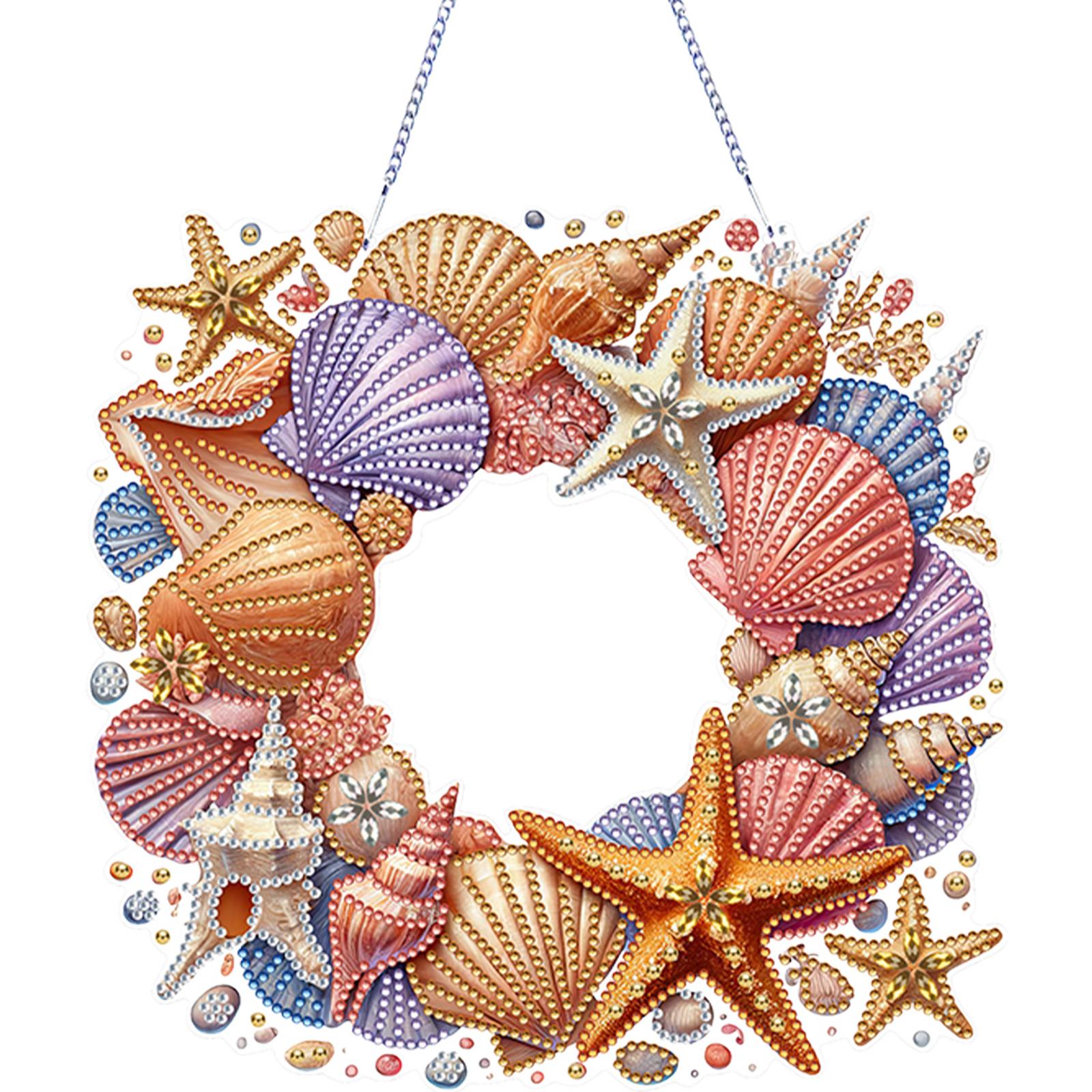 

Diamond Painting Set 2D/Flat DIY Rhinestone Diamond Art Window Pendants Diamond Art Pendant DIY Home Decor Hanging Charm