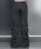 ETRE AU SOMMET Side Double Lace-Up Bootcut Slacks (Gray)