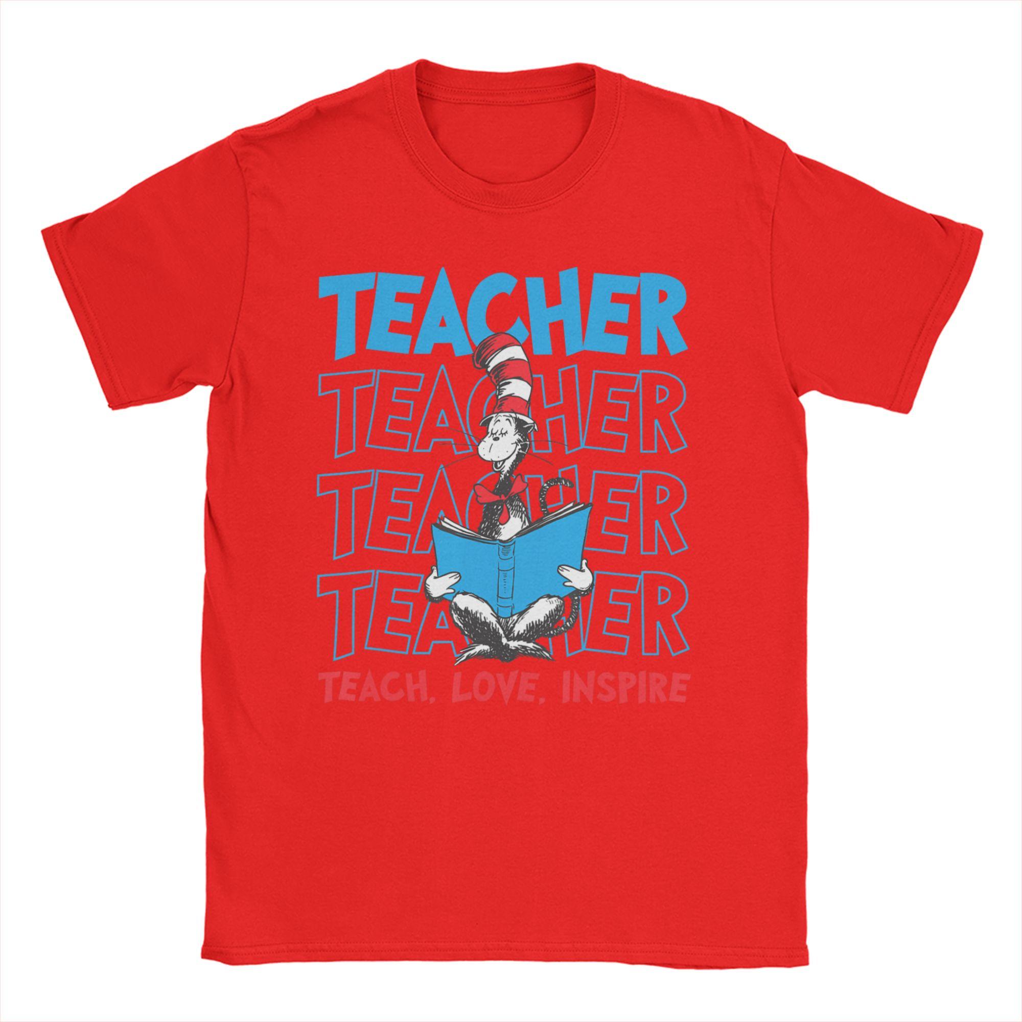 Dr Seuss Characters Read T Shirt Summer Hippie T Shirts Unisexs Cotton O Neck Plus Size XL Clothing Short Sleeve Tshirt S