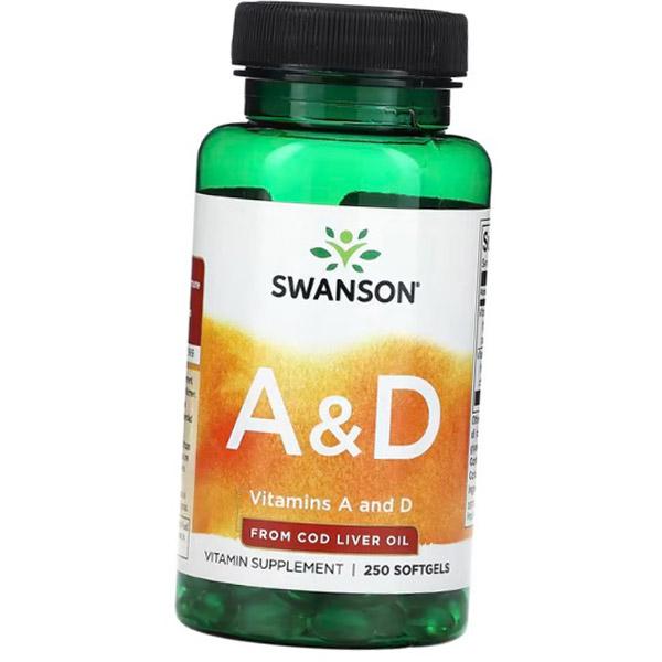 

Витамин А и Д, Vitamins A and D, Swanson 250гелкапс (36280215) 250softgels