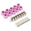 40pcset AG60 SG55 Plasma Cutter Cutting Torch Electrode Nozzles Cups Kit Plasma Cutter Accessories Steel Mill Plasma Cutter Accessories, for SG55,