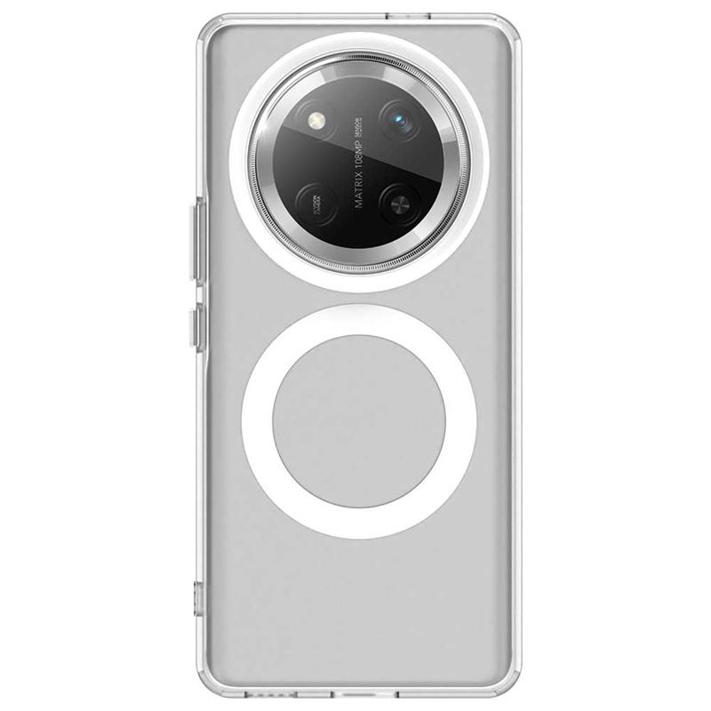 For Honor X9C Case Cover Honor X9C Capa Back Transparent Wireless Charging Annular Magnetic Matte Clear Fundas Huawei Honor X9C