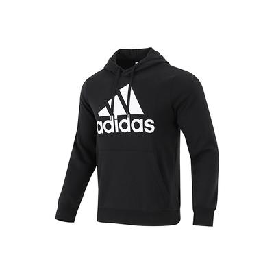 adidas Bluza z kapturem z dużą kieszenią kangurką Męska Bluza Czarna GK9220