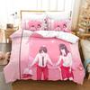 Fashion 3D The Tsuki Ga Kirei Bedding Set Printed Bed Set With Pillowcase Bed Duvet Cover Soft Queen King Size Bedclothes Home