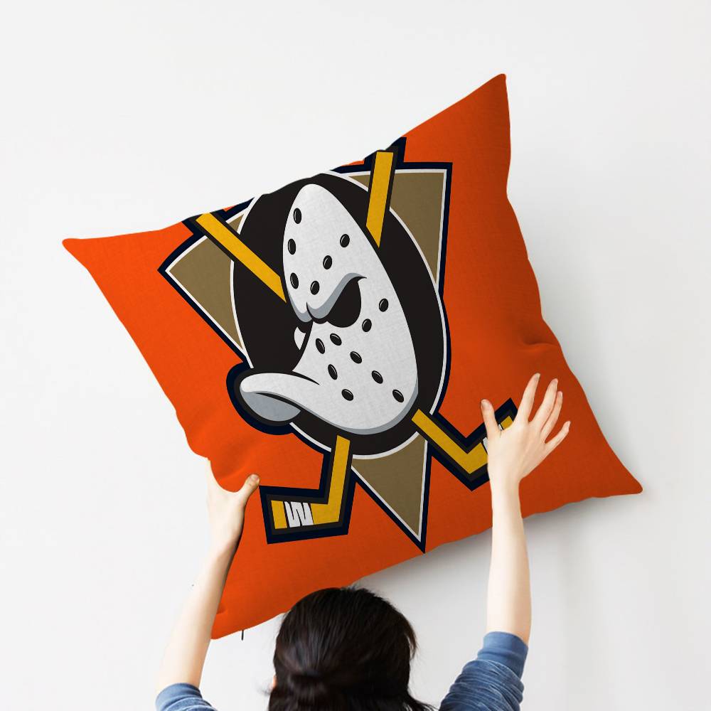 A-Anaheim D-Ducks Pillow Gift Home Office Decoration Bedroom Sofa Car Cushion Cover Case 45X45