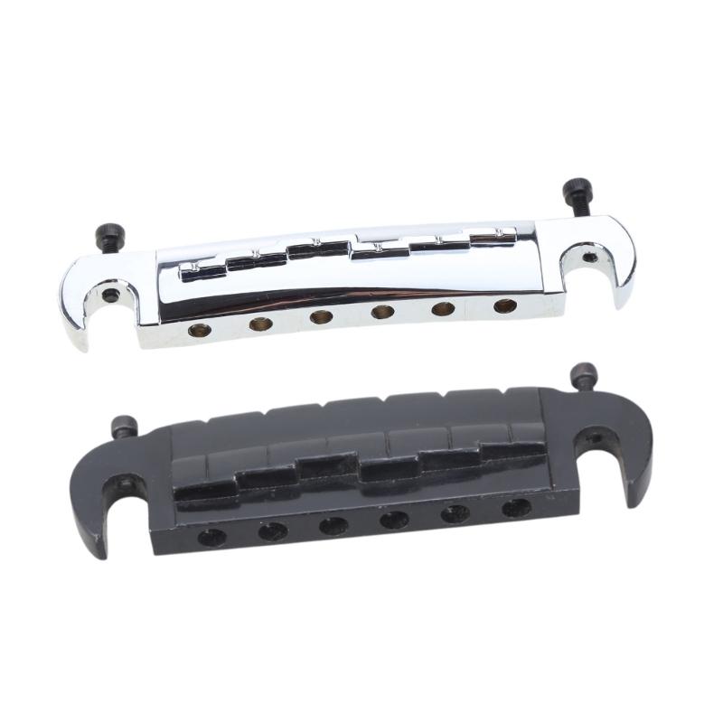 Verstellbarer Wraparound-Gitarrensteg, kleines integriertes Steg-Saitenhalter ohne Code für E-Gitarrenteile im LP-Stil