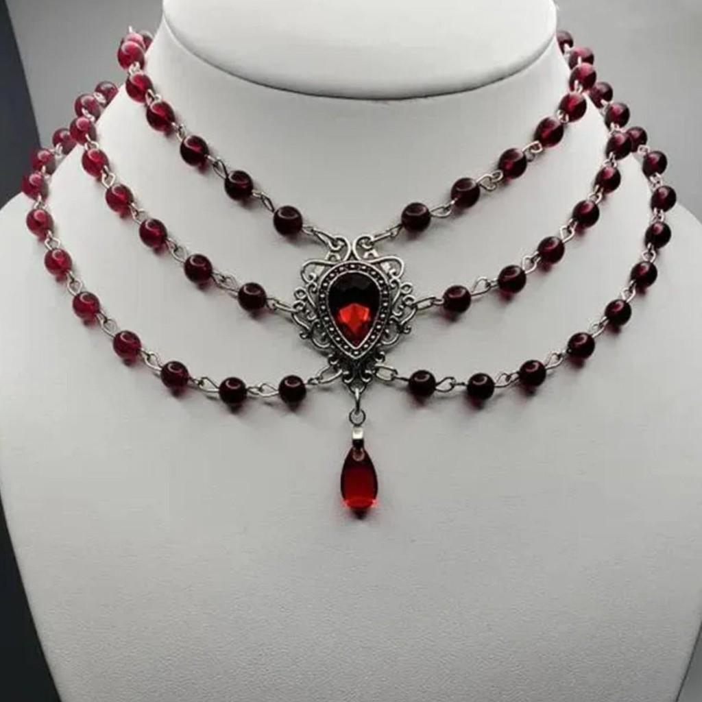 Victorian Charm Jewelry Necklace With Alloy Pendant For Romantic Women