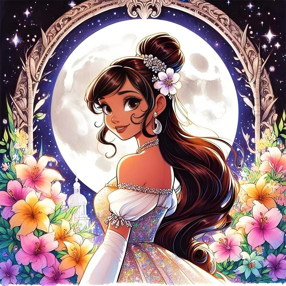 Disney 5D Diamond Painting Princesses Cross Stitch Mosaic Kit Home Decoration Wall Sticker DIY Handmade Gift