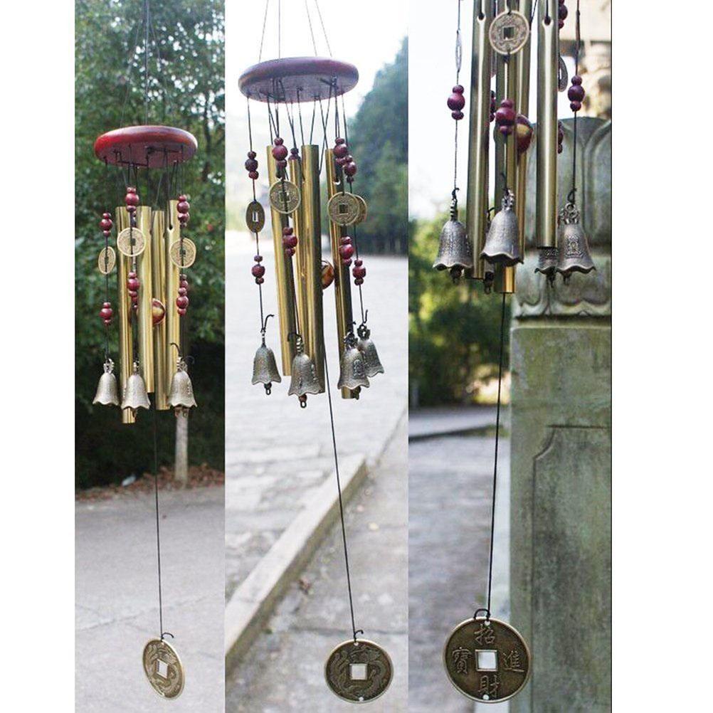 5 Bells Chime Hanging Home Decor Garden Windchime Sweet Church Bells Hanging Sound Rust Proof Decoration