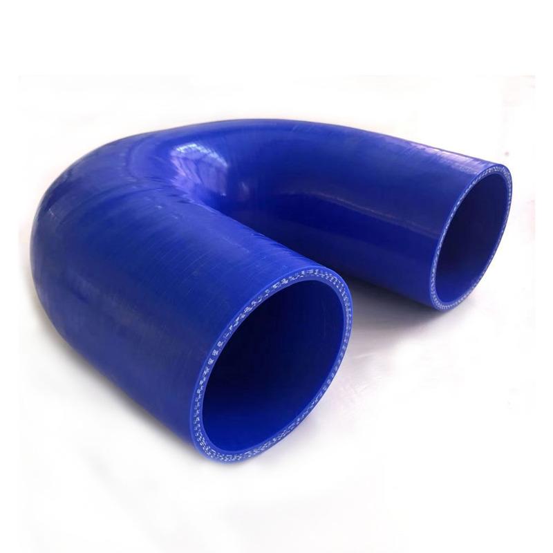 180stupňový kolenový spojovací kus hadice ID 19mm/22mm/25mm/32mm/38mm/51mm/57mm/63mm/70mm/76mm Sací potrubí mezichladiče (4-vrstvý) Silikon