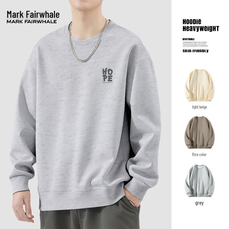 Mark Fairwhale Men's Heavyweight PMK HOPE Graphic Round Neck Sweatshirt