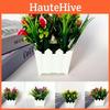 Lifelike 20 Heads Artificial Lily Flower Potted Plant For Elegant Home Garden Decor