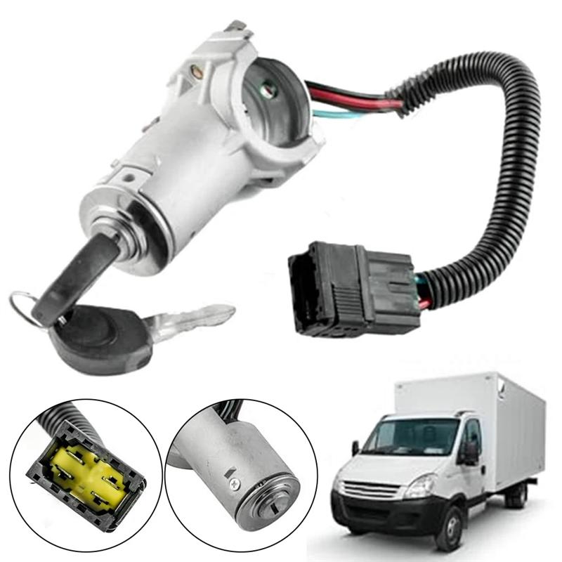 Car Engine Ignition Lock Switch With Keys 2996075 2996076 For Iveco Daily Mk4 2006 2012