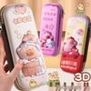 Capybara Pencil Case for Kids, Large Capacity, Cute and Popular Design