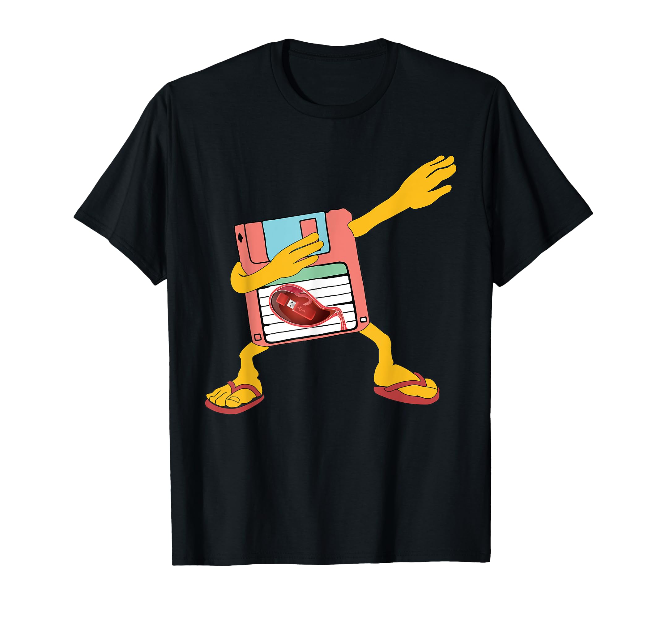 Floppy disk USB I m your dad. Tap the floppy disk gift T-shirt