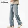 Mark Hua Fei Men's Tencel Blend Loose Straight-Leg Jeans