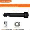10Pcs Grill Motor Shaft Nut Bolt Barbecue Accessories Sturdy Practical Replacing Auger Parts