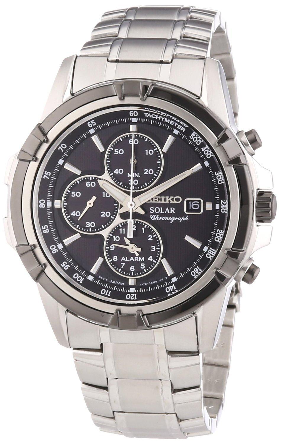 

[Seiko] Годинник Seiko SSC147P1 Чорний чоловічий годинник Solar