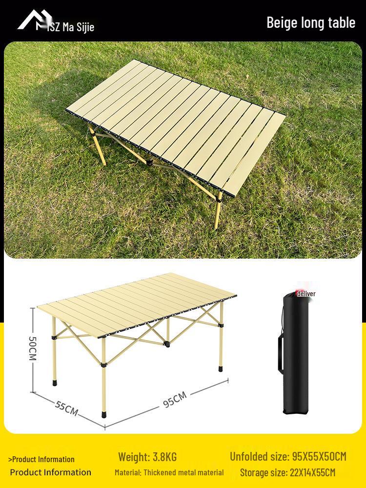 Portable Folding Picnic Table & Chair Set for Camping & Barbecue