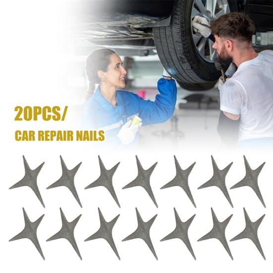 20 Adet Lastik Lastik Delinme Yuvarlak Çivi Sivri Uçları Paslanmaz Korozyona Dayanıklı Hırsızlık Önleyici Güvenlik Araba Araç Oto Delinme Çivi Aksesuarları