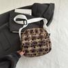 Niche Design Plaid Bag Women's 2025 Autumn New Trendy Shoulder Messenger Bag Feeling Versatile Commuter Saddle Bag