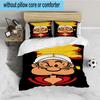 Po-peye And Olive In Action 3PCS Bedding set,Ideal for 1pc Duvet Cover And 2pcs Pillowcases Perfect for Fan gift,Ideal for Bedroom, Dormitory