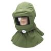 Capuche de Sablage Verre Transparent Écharpe Sableur Housse de Protection pour Peinture au Pistolet