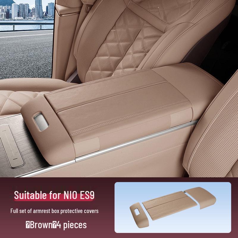 Nio ES9 Second Row Armrest Box Protective Cover - Anti-dirt, Heightened Pad