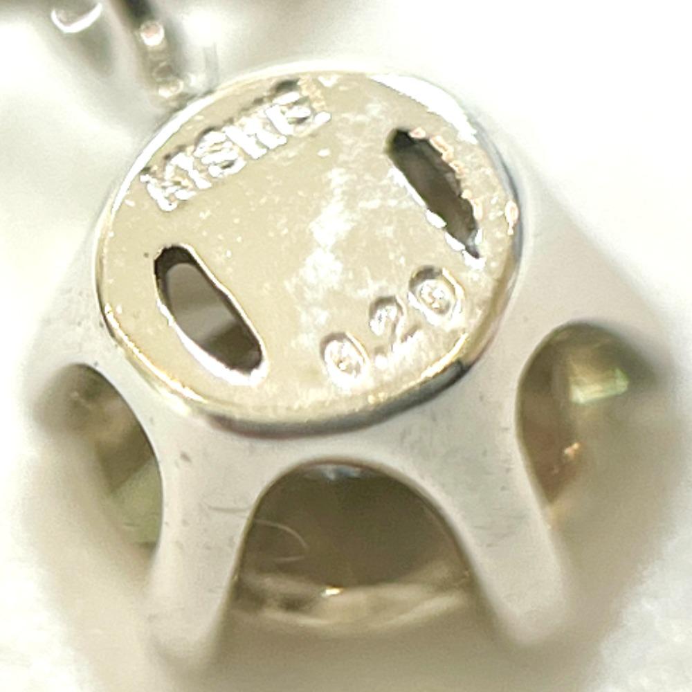 Schmuck K18WG D0.20ct 1P Diamant K18 Diamant-Halskette K18WG Silber